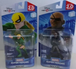 NEW Disney Infinity Iron Fist & Nick Fury Marvel Spiderman 2.0 & 3.0 Figures - Picture 1 of 1