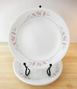 Corelle Silk Blossoms Bread & Butter Dessert Plates 6 3/4" Set of 4 - Picture 1 of 6