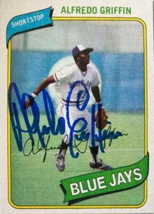 Alfredo Griffin Autographed 1980 Topps #558  - Picture 1 of 1