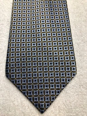 BANANA REPUBLIC MENS TIE BLUE WITH BROWN 3.75 X 61 - Image 1 of 4