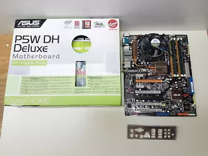 Asus P5W-DH Deluxe REV 1.02G + Core2Quad Q6600 + 4GB + I/O Shield + MORE TESTED - Picture 1 of 12