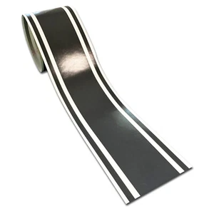 Calcomanía de vinilo brillante gris oscuro de 3" rayas de carreras remolque ventanas de barco rayas - Imagen 1 de 2