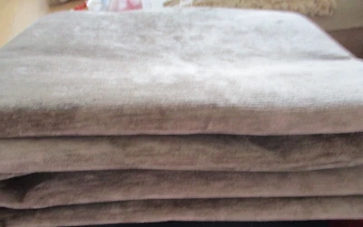 2M Velvet Chenille Upholstery Fabric ( Mushroom) - Image 1 of 3
