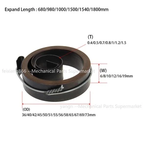 1x Trapano Pressa Alimentazione Bobina Ritorno Molla Montaggio Larghezza 6-20mm Molla Acciaio - Foto 1 di 43