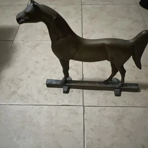 Messing Pferd Türstopper, King's Genius, um 1938 - Calvin Roy Kinsler - Bild 1 von 6