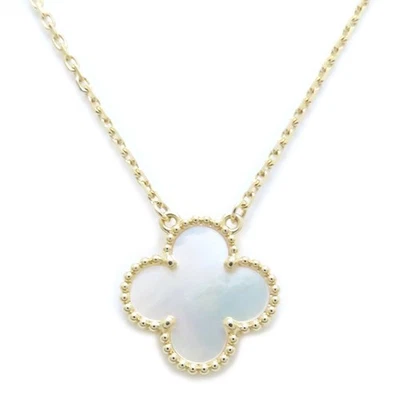 Van Cleef & Arpels Vintage Alhambra 18K Gelbgold Halskette MOP / 294115 - Bild 1 von 4
