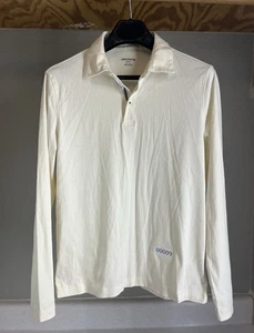 Camisa Polo Untuckit Para Hombre Manga Larga Mediana Cuello Calce Ajustado Marfil - Imagen 1 de 10