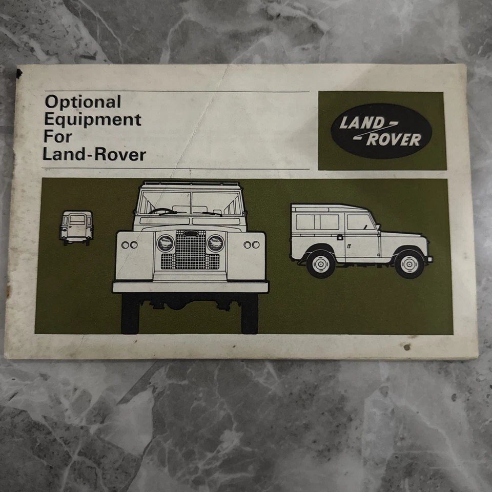 LAND ROVER SERIES IIA ORIGINAL 1969 OPTIONAL EQUIPMENT FACTORY SALES CATALOGUE - Image 1 of 2