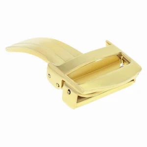 CORREA RELOJ CUERO 18MM PARA 35MM CARTIER TANK CIERRE RELOJ 18/16 AMARILLO GOL - Imagen 1 de 3