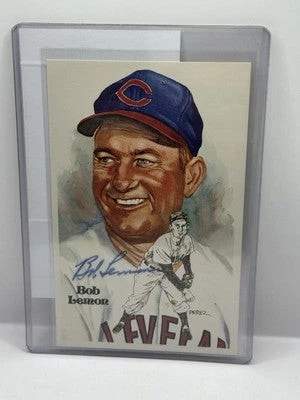 Bob Lemon Autographed Perez-Steele Postcard - Cleveland - 04622/10,000 - JSA COA - Image 1 of 2