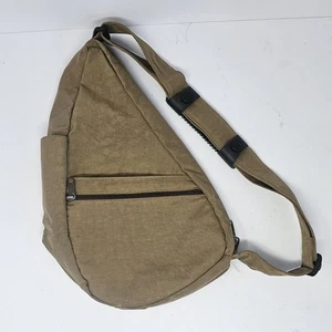 Ameribag Healthy Back Bag Small Nylon Baglett Tan Crossbody School Hiking - Picture 1 of 6