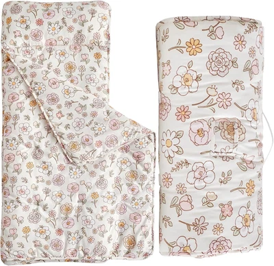 Tapete de cochilo infantil com travesseiro removível, bolsas de sono ultra macias para meninas, crianças Sle - Imagem 1 de 4