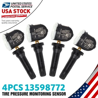 4PCS TPMS Tire Pressure Monitoring Sensor 13598772 For GMC Canyon 2015-2018 US - Image 1 of 4