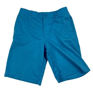 Under Armour HeatGear Golf Shorts Boys Youth 10 Blue Loose Fit - Picture 1 of 6