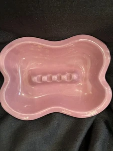 Vintage Pink Ashtray Ceramic Pottery 1703 USA on Back Mid-Century 50's 60's - Picture 1 of 5