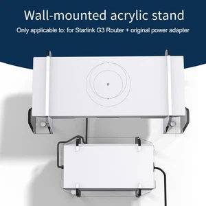 User Friendly Wall Mount for For Starlink G3 Router with Acrylic Design - Photo 1/12