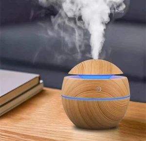 LED 2-in-1 Air Diffuser Humidifier Aroma Quiet Odor Eliminate Portable Tabletop - Picture 1 of 8