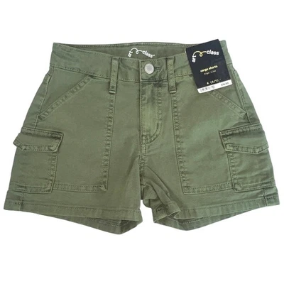 Pantalones Cortos Carga Art Class Niñas S 6/7 Verde Algodón Tiro Alto Informales Nuevos con Etiquetas Foto 1 de 4