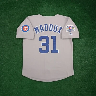 Greg Maddux 1990 Chicago Cubs Men's Road Cooperstown Jersey w/ All Star Patch - Image 1 of 4