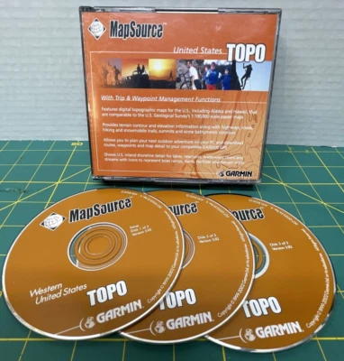 Garmin MapSource USA-TOPO CD-ROM (Windows) version 3.02 Genuine! - Image 1 of 3
