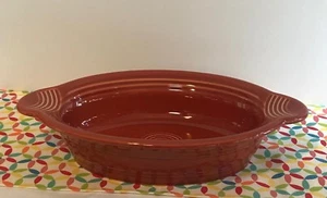 Fiestaware Paprika Oval Bäcker Fiesta im Ruhestand 24 Unzen Auflauf Serviergeschirr - Bild 1 von 4