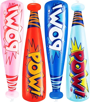 Bedwina Pow Inflatable Baseball Bat - (Pack of 12) Oversized 20 Inch Inflatable  - Image 1 of 4