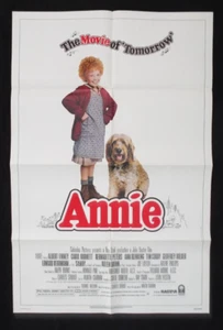 Poster film vintage 1982 originale Annie piegato 41" x 27" Carol Burnett musical - Foto 1 di 23