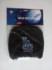 M.L.B. HEAD REST COVERS  SET OF 2 - Los Angeles LA Dodgers - NEW 