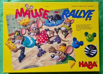 Mäuse Rallye , Haba 4182 , Brettspiel Kinderspiel vollständig - Bild 1 von 4