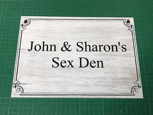 Personalised Metal Sign Custom Printed Hanging Plaque Any Name Text Quotes Gift - Picture 1 of 3