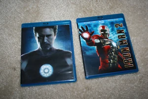 Iron Man 1 & 2 Blu-ray Lot Marvel Free Shipping - T1224 - Picture 1 of 5