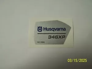 Husqvarna Chainsaw Model 346XP Recoil Side Cover Decal - Picture 1 of 1