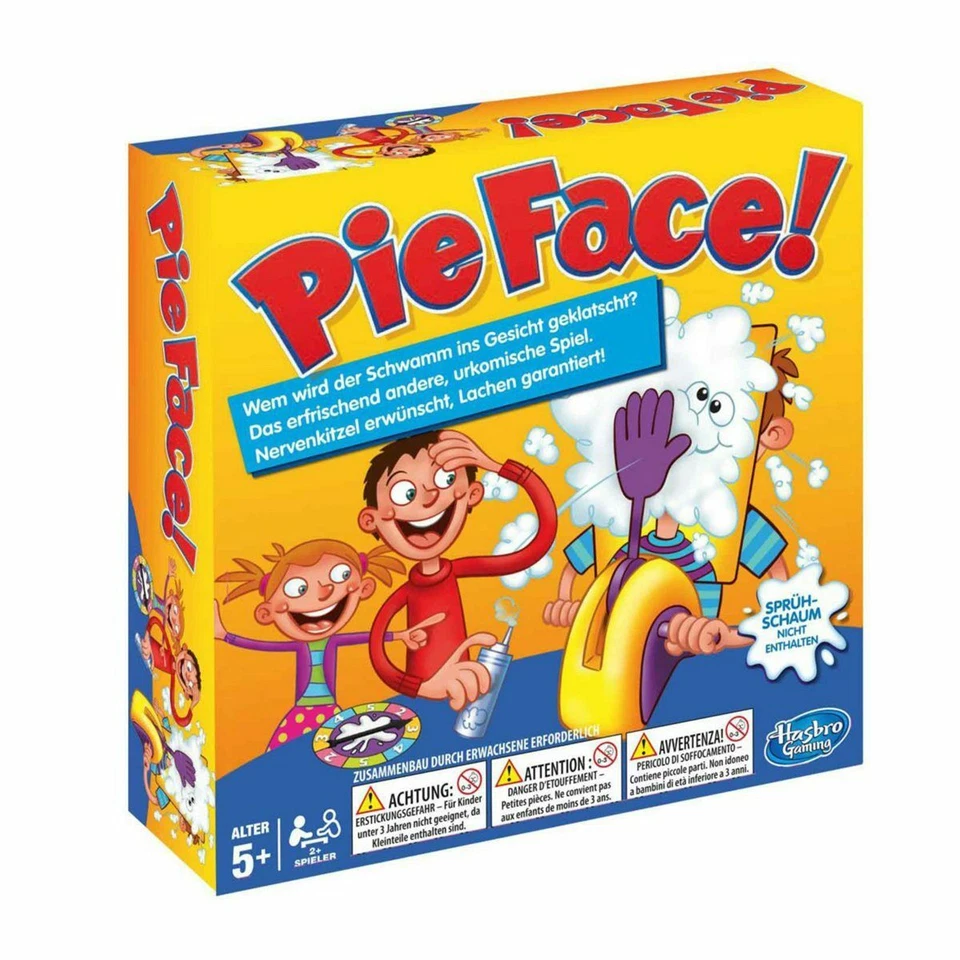 HASBRO B7063 PIE FACE SPIEL GESELLSCHAFTSSPIEL PARTYSPIEL KINDERSPIEL *NEU* - Bild 1 von 2