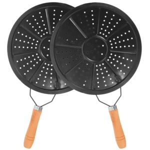 2 Pcs Anti-scald Pot Holder Heat Diffuser Plate Kitchen Hot Pads - Picture 1 of 12