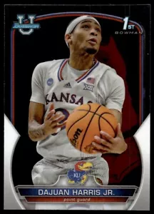 2022-23 Bowman Chrome University Dajuan Harris Jr. Kansas Jayhawks #90 - Foto 1 di 2