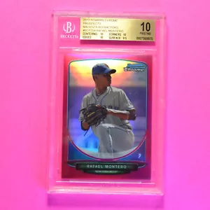 2013 Bowman Chrome 1st Magenta Refractor/35 Rafael Montero, BGS 10 Pristine Rc - Picture 1 of 1
