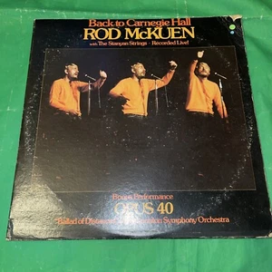 Back To Carnegie Hall By Rod McKuen (Vinyl 2-Record Set 1973 Warner Bros) Album - Picture 1 of 7