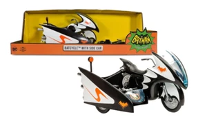 NEW - Batman Classic TV Series Batcycle with Sidecar - Picture 1 of 12