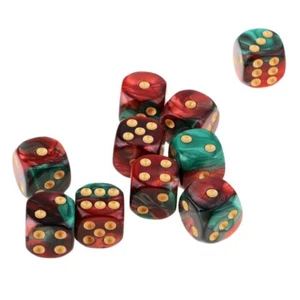 10 Stck. 16 mm Deckend Sechsseitig Fleck Würfel Mathe Spiele Würfel Set KTV Party D6 D&D RPG - Bild 1 von 23
