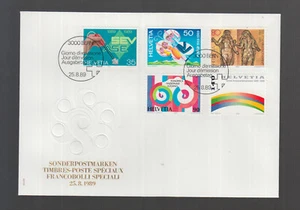 Schweiz Switzerland 1989 FDC -  Jahresereignisse 1989 II Sonderpostmarken - Imagen 1 de 1