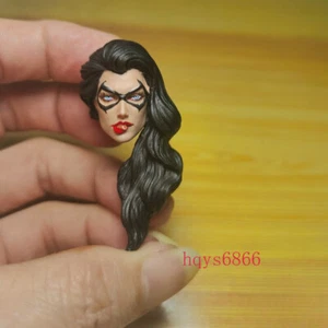 DIY Painted 1/12 Catwoman Female Head Sculpt Beauty Head For 6" mez.Figure - Picture 1 of 4
