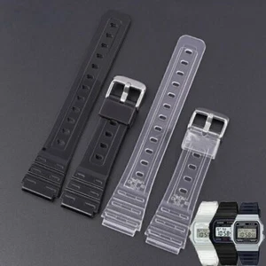 Ersatzarmband für Casio 18mm Uhr passend für F91W/F84/F105/108 - Bild 1 von 21