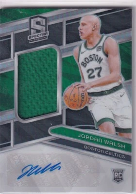 2023-24 Spectra NBA No. 214 Jordan Walsh Rookie Patch Auto 124/199 - Image 1 of 2