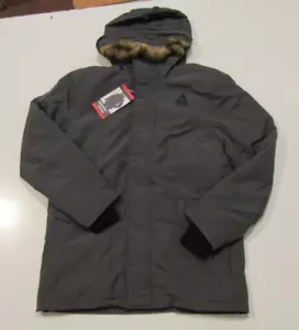 NWT Mens GERRY Gray Water Resistant Down Parka Hooded Coat Size Medium M - Picture 1 of 3