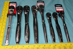 LOT OF 8 = NEW NOS = SEARS CRAFTSMAN RATCHET 1/2" & 3/8" DRIVE = MADE IN CHINA - Picture 1 of 24