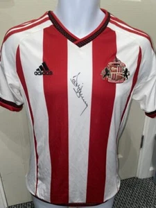 Signed David Kelly Sunderland Autograph Home Shirt Ireland Wolves Leicester - Picture 1 of 4
