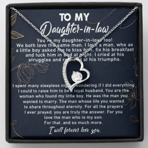 To My Daughter-In-Law Necklace, Gift For Daughter In Law, Daughter In Law Gifts - Picture 1 of 7