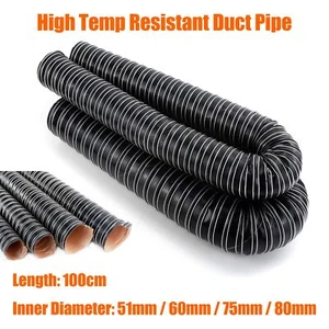 51 60 76 80mm Kanal Rohr Luft Diesel Heizung Führung Schlauch Für Auto Caravan # - Bild 1 von 14