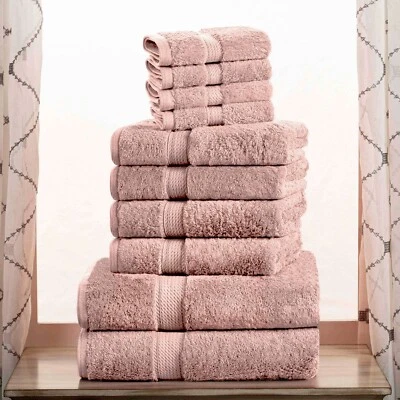Madison Egyptian Cotton Pile Plush Heavyweight 800GSM 10 Piece Towel Set - Image 1 of 3