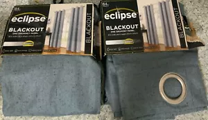 ⚡️Eclipse Windsor Light Blocking 42x84 Blue Gray 👉2 Lot👈 🆕 Distressed Box ⚠️ - Picture 1 of 3